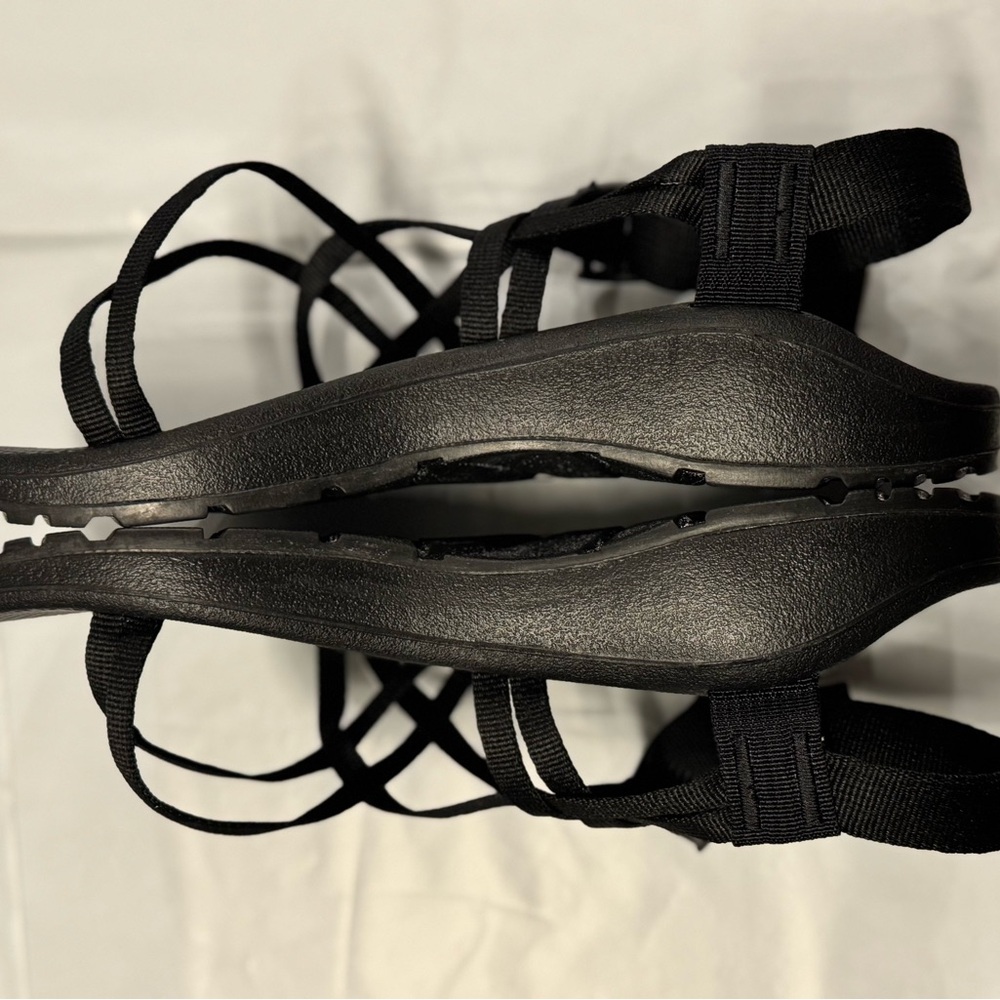 Chaco Dual Strap Cloud Sandal Women Solid Black - Picture 9 of 12